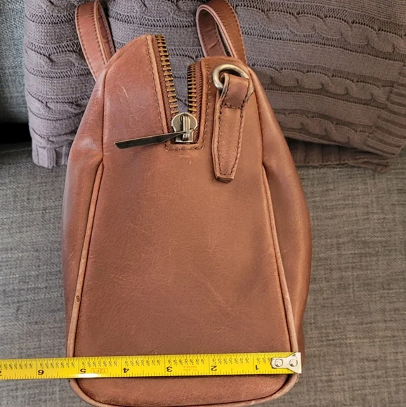 Matt & Nat Vegan Leather Brown Mitsuko Bowling Satchel and Crossbody Bag - Picture 2 of 16